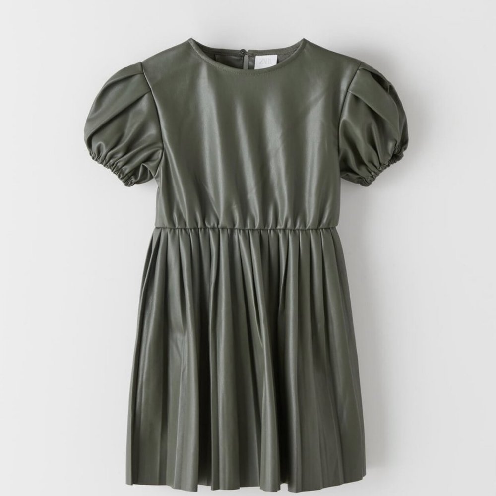Zara Girls Vegan Leather Dress